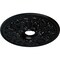Ekena Millwork Ashley Ceiling Medallion (Fits Canopies up to 4 3/4"), 23 7/8"OD x 4"ID x 2 1/8"P, Jet Black CM23ASBLF - alternate 3